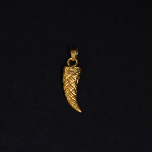 22 Carat Gold Tiger'S Nail Locket 2.06g by Mahita Collections